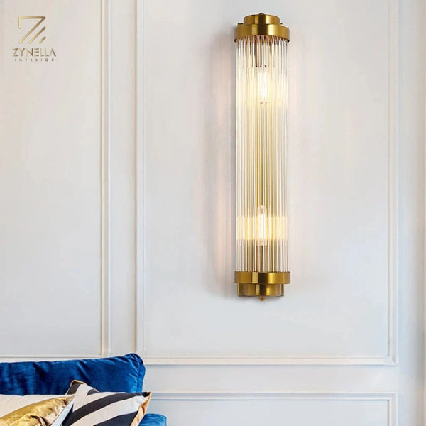 Golden Glow Crystal Fixture