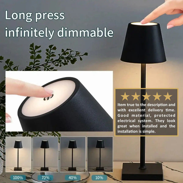 Zynella Nordik: Tall Scandinavian Waterproof Cordless LED Lamp