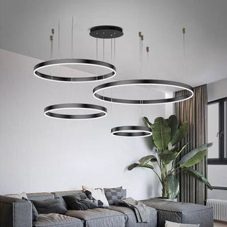 Circular Luna Lamp Modern  Handcrafted Artisan Ceiling Light