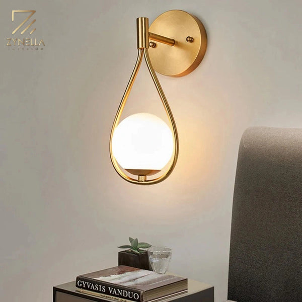 Golden Droplet Modern Lamp