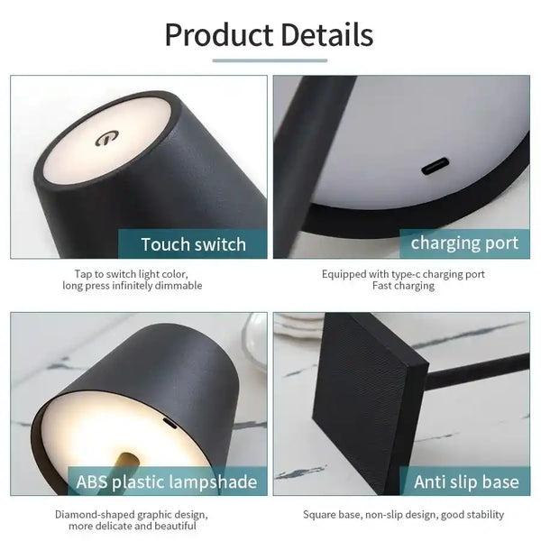 Zynella Nordik: Tall Scandinavian Waterproof Cordless LED Lamp