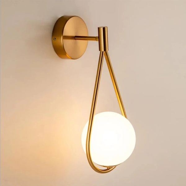 Golden Droplet Modern Lamp