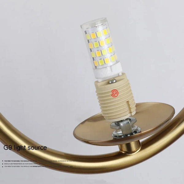 Golden Droplet Modern Lamp