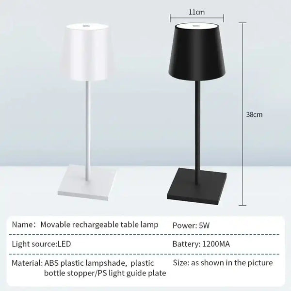 Zynella Nordik: Tall Scandinavian Waterproof Cordless LED Lamp