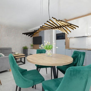 The Fishbone Chic Modern  Handcrafted Artisan Ceiling Light