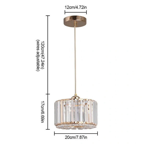 Danielle Crystal Pendant Modern