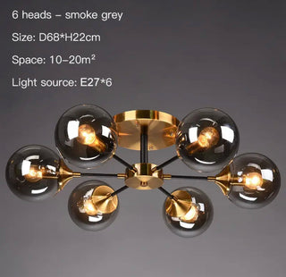 Jade Glass Ball Chandelier Modern  Timeless Lantern Style Wall Lamp