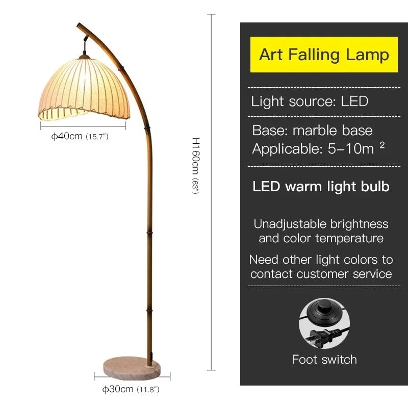 Bamboo Elegant Floor Lamp