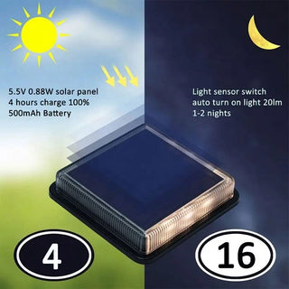 Solar LED Square floor Lights Artistic Modern  Sleek Linear Suspension Light