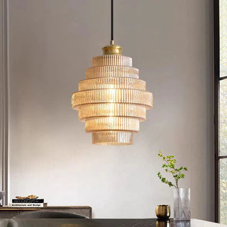 Gilded Layers Nordic Chandelier Modern  Rustic Industrial Hanging Lamp