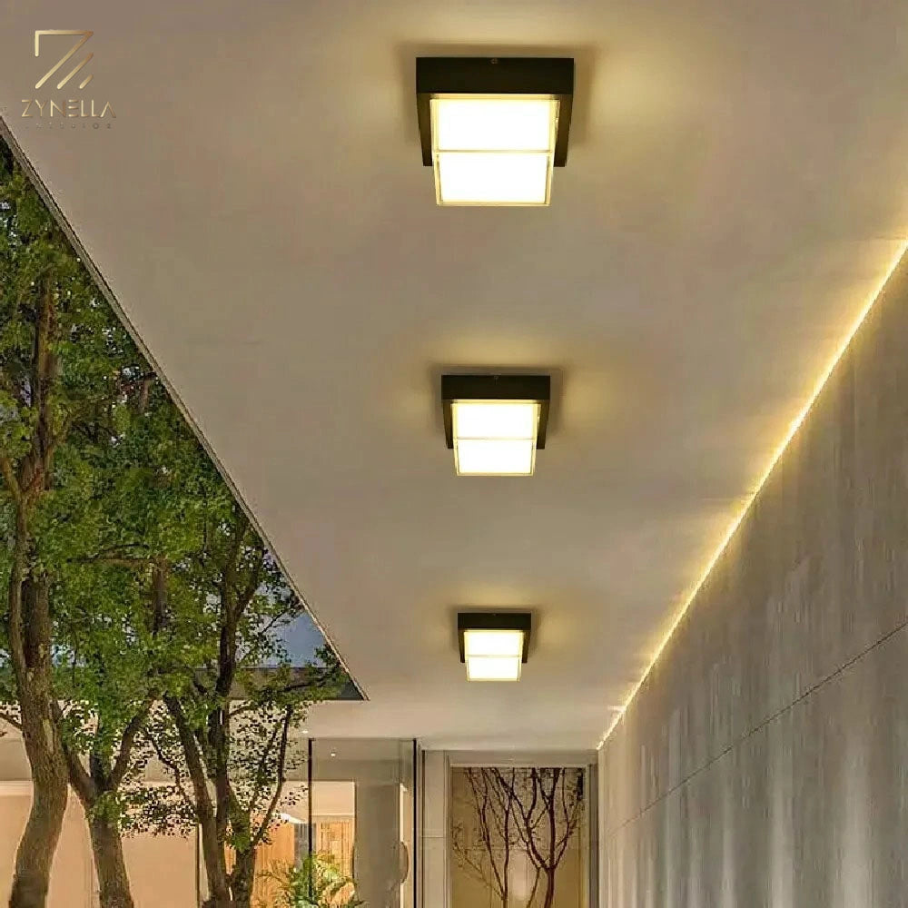 Geometric retro ceiling lights Luxury for corridor