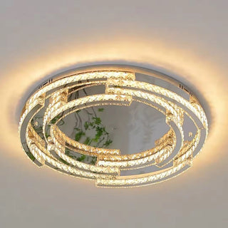Hampstead Crystal Chandelier Modern  Bohemian Rattan Woven Pendant