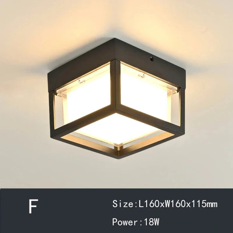 Geometric retro ceiling lights Luxury for corridor