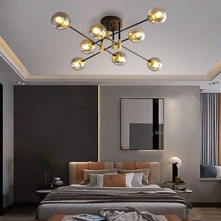 Elias Chandelier Modern  Chic Glass Globe Pendant