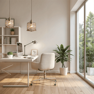 Amirino Glass Lights Modern  Classic Drum Shade Ceiling Light
