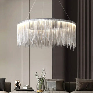 Zynella Round Tassel Chain Chandelier Modern  Timeless Lantern Style Wall Lamp