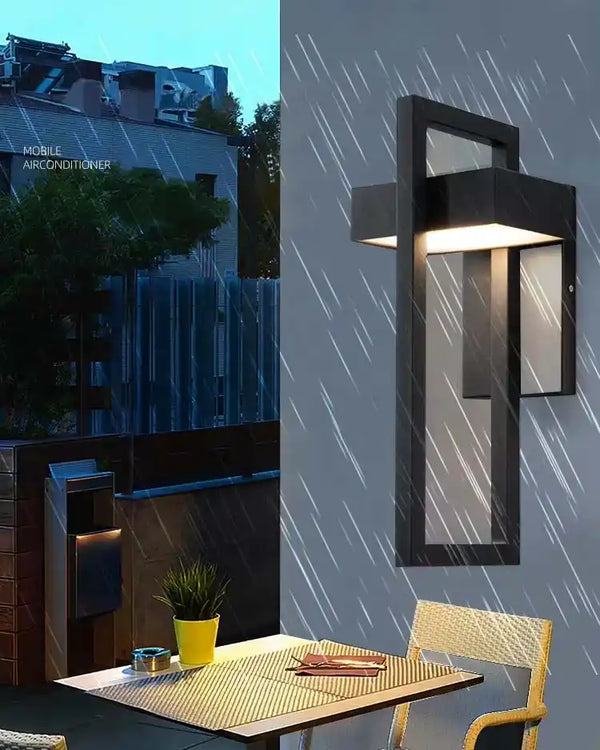 Zynella Titan: Modern Stainless Steel Outdoor Sconce (IP65 Waterproof)