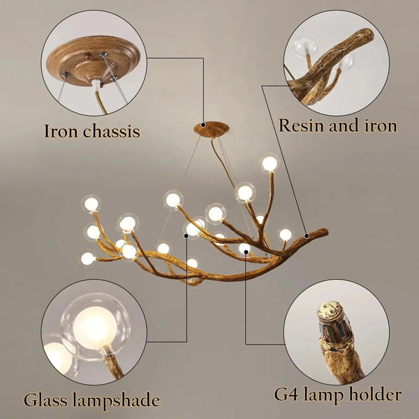 Creative Tree Twig Luxury Pendant