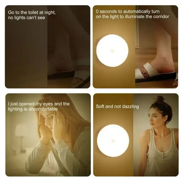 Zynella Sentinel: Wireless Motion-Sensing Magnetic Night Light