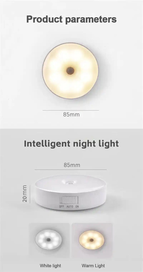 Zynella Sentinel: Wireless Motion-Sensing Magnetic Night Light