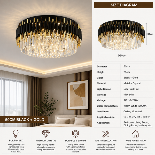 Zynella Winford Crystal Chandelier