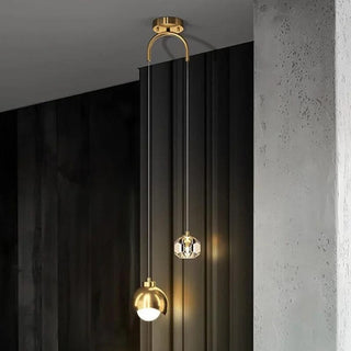 Laylah Crystal Pendant Modern  Luxury Marble Base Table Lamp