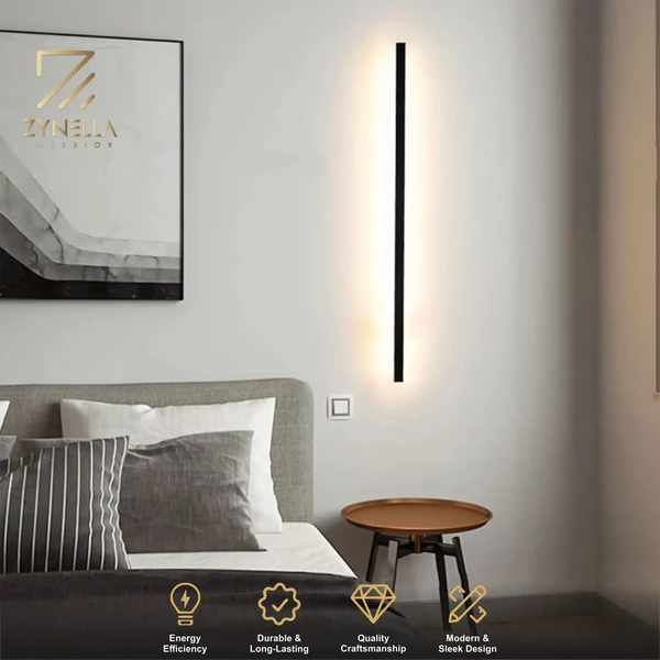 Zynella Linear Scepter: Slim Architectural LED Wall Sconce