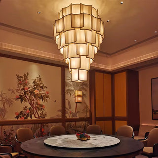 Zynella Glass Chandelier Modern  Vintage Brass Accent Lighting