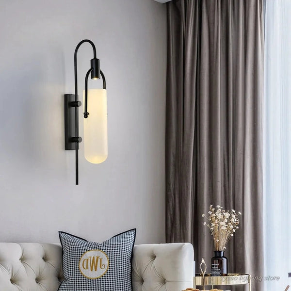 Ethereal Moon Marble Wall Lamp