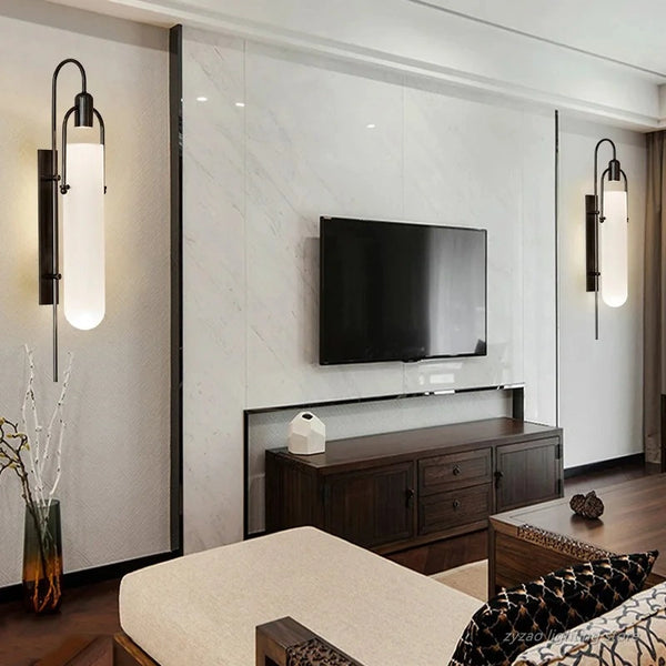 Ethereal Moon Marble Wall Lamp