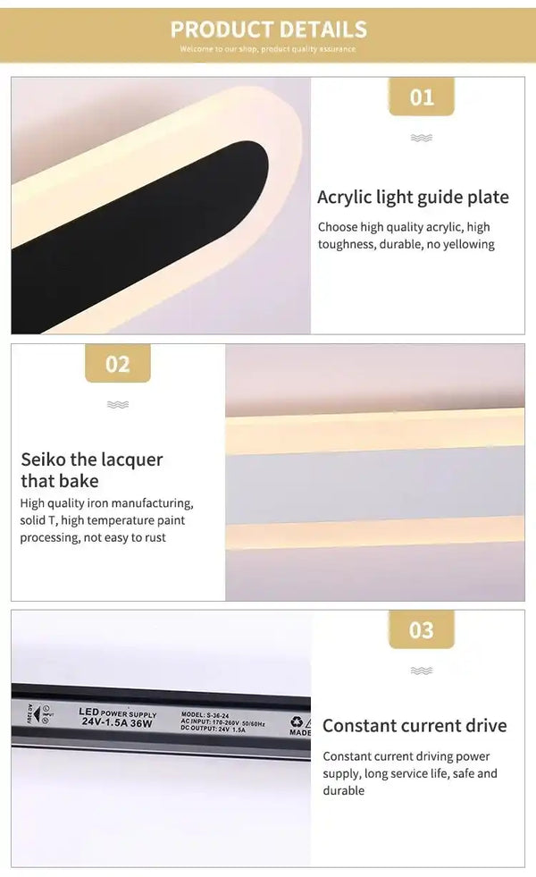 Zynella Linear Scepter: Slim Architectural LED Wall Sconce