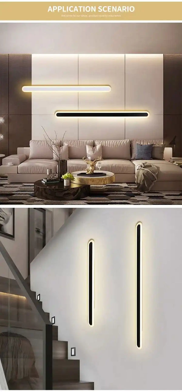 Zynella Linear Scepter: Slim Architectural LED Wall Sconce