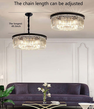 Helena Crystal Pendant Modern  Rustic Industrial Hanging Lamp