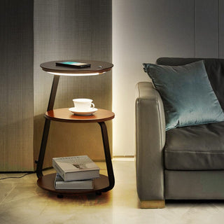 Sven Chestnut Table Lamp Modern  Minimalist Round Flush Mount