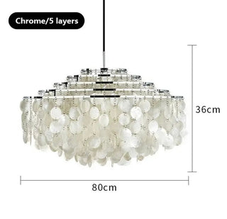 Sadaf Luxury Shell Chandelier Chic Modern  Luxury Marble Base Table Lamp