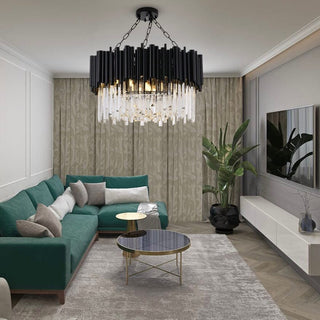 Maximus Crystal Chandelier Collection Modern  Handcrafted Artisan Ceiling Light