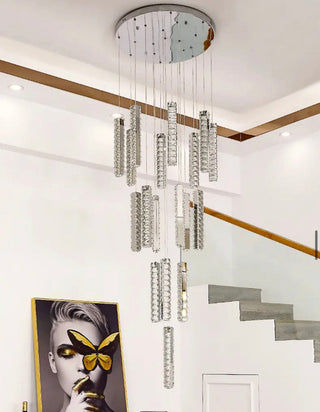 Angelica Chandelier Modern  Sculptural Spiral LED Fixture