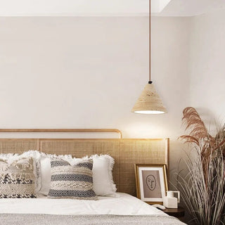 Travertine Wabi Pendants Classic Modern  Chic Glass Globe Pendant