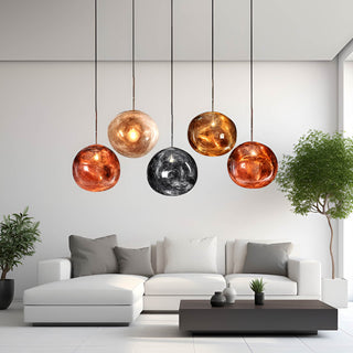 Zynella Luna Resin Pendants Modern  Elegant Teardrop LED Pendant