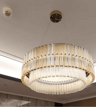 Mia Glass Chandelier Modern  Chic Glass Globe Pendant