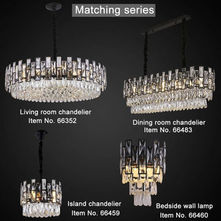 Rochelle Crystal Wall Lamps Decorative Modern  Classic Drum Shade Ceiling Light