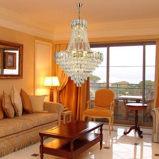 Mirova Modern Crystal Chandelier Modern  Handcrafted Artisan Ceiling Light