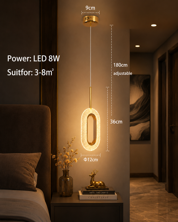 Zynella Modern LED Bedside & Corridor Pendant Light