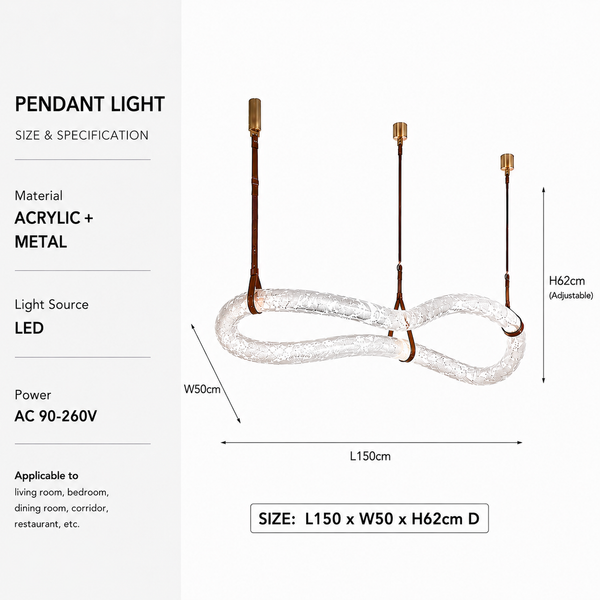 Zynella Alabaster Marble Pendant Chandelier