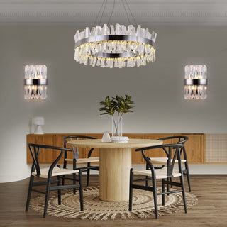 The Royal Chrome collection Classic Modern  Bohemian Rattan Woven Pendant