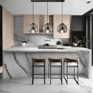 Antonio Glass Pendants Modern  Sleek Linear Suspension Light