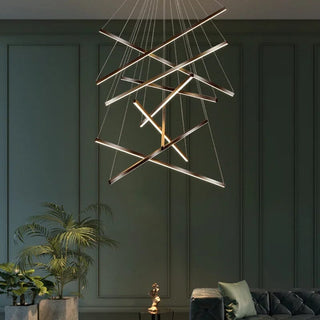 Modern Duplex Chandelier Modern  Opulent Multi-Tier Crystal Chandelier