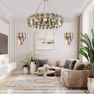 Riley Luxury Chandelier Collection Modern  Luxury Gold Frame Light Fitting