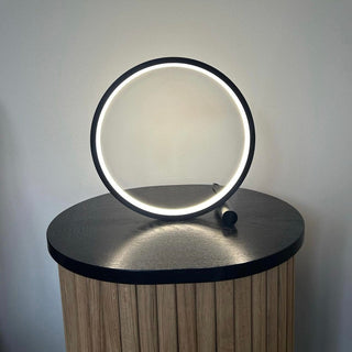 Zynella Circle LED Touch Sensitive Lamp Modern  Sculptural Spiral LED Fixture
