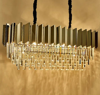 Cuban Grey Chandelier Modern  Rustic Industrial Hanging Lamp